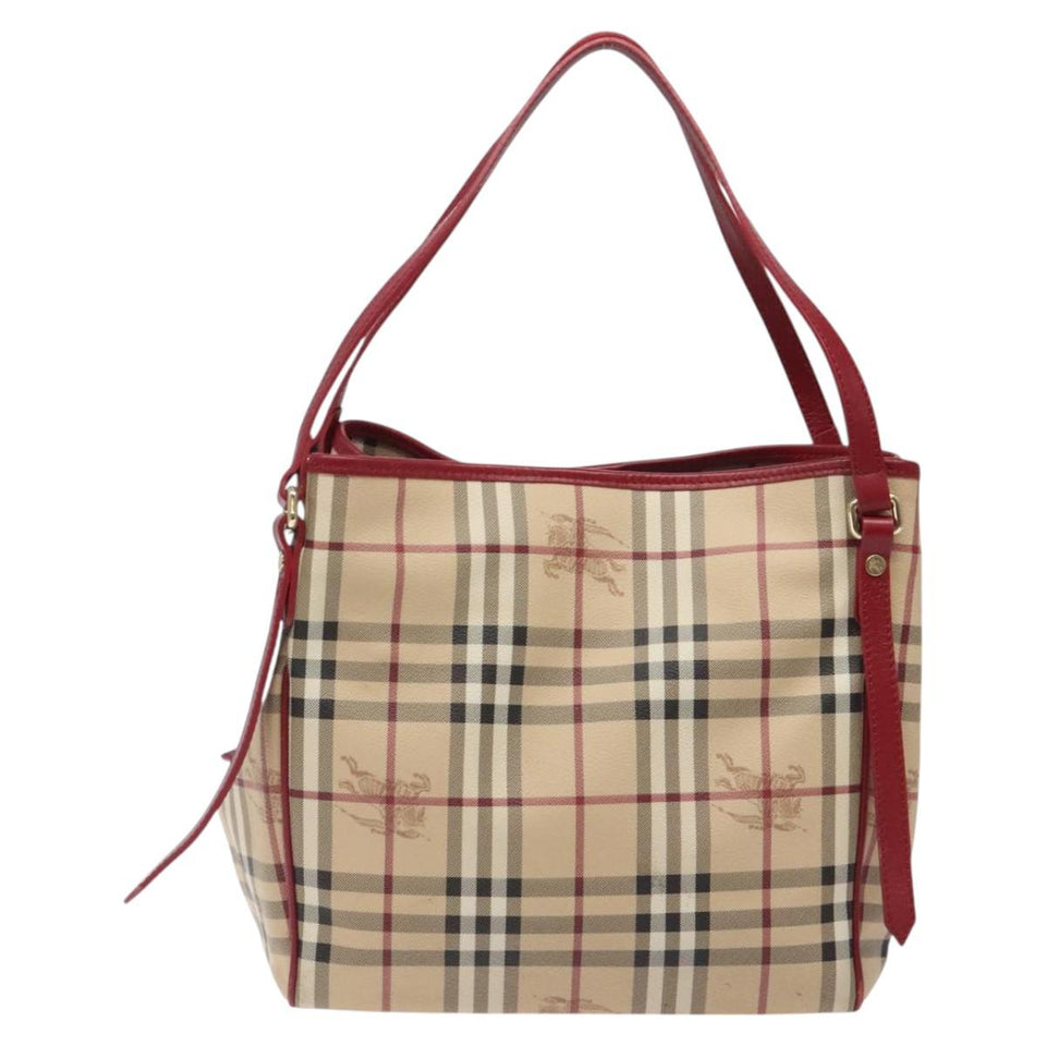 Burberry Nova Check Beige Canvas Shoulder Bag ( )