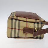 Burberry Haymarket Beige Canvas Shoulder Bag ( )