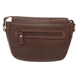 Burberry Brown,Gold Leather Shoulder Bag ( )