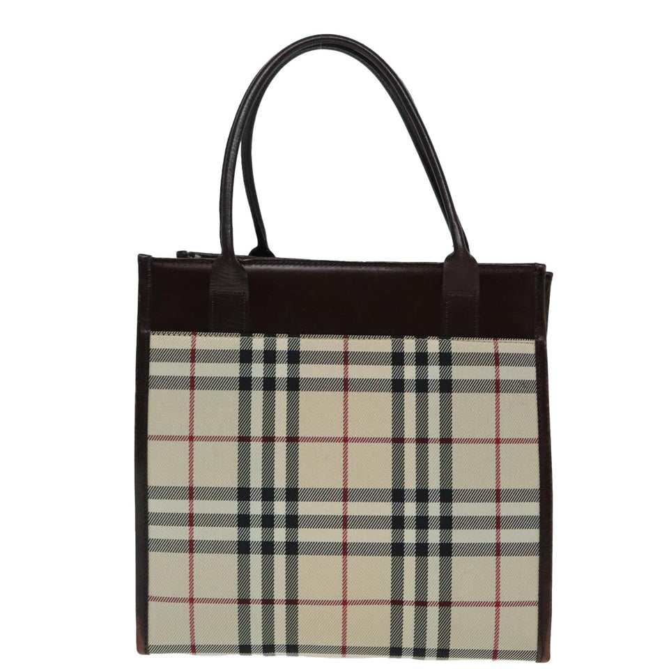 Burberry Nova Check Beige Canvas Tote Bag ( )