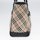 Burberry Nova Check Beige Canvas Handbag ( )