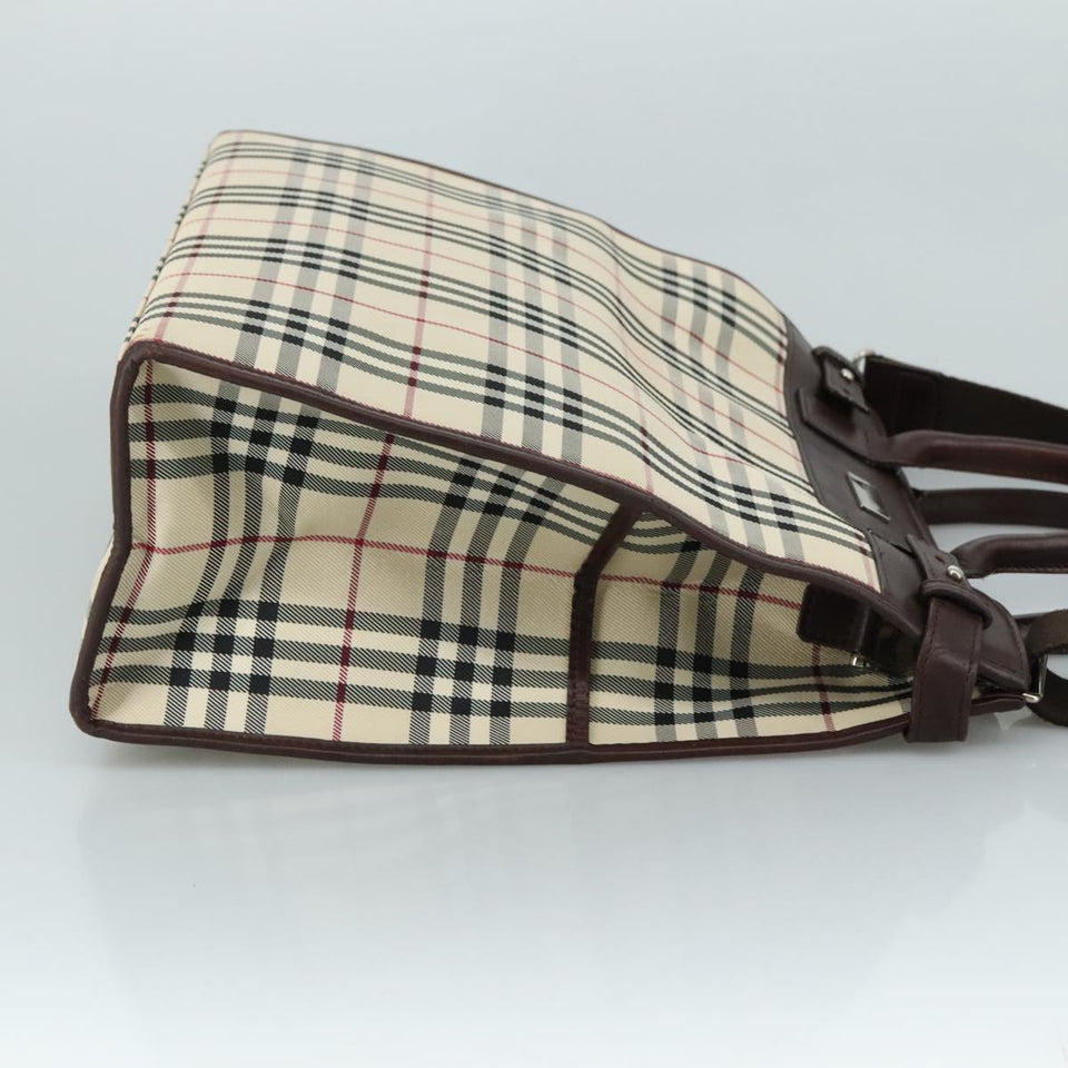 Burberry Nova Check Beige Canvas Handbag ( )