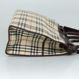 Burberry Nova Check Beige Canvas Handbag ( )