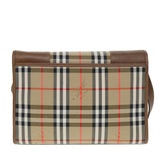 Burberry Nova Check Beige Canvas Shoulder Bag ( )