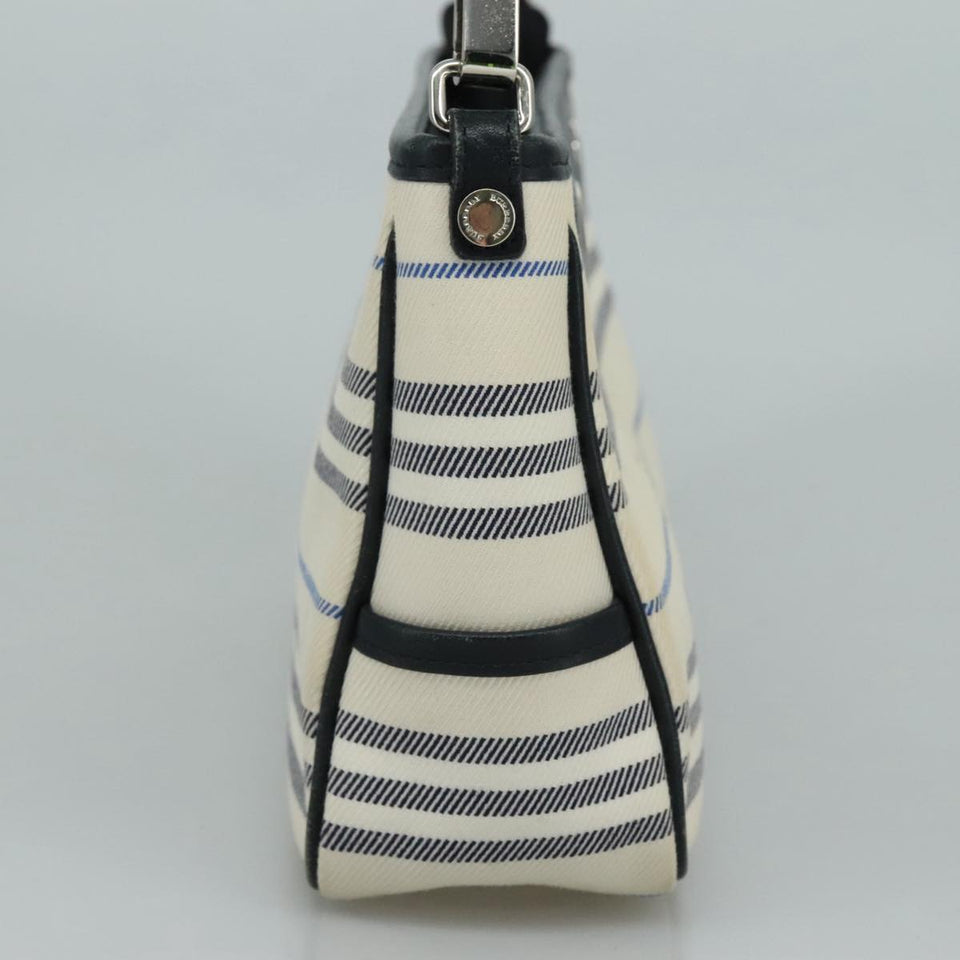 Burberry White Canvas Shoulder Bag ( )