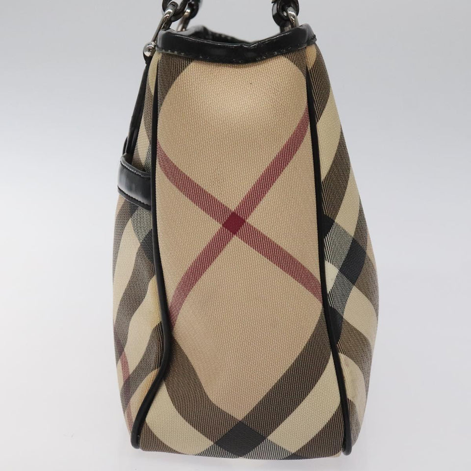 Burberry Nova Check Beige Canvas Handbag ( )