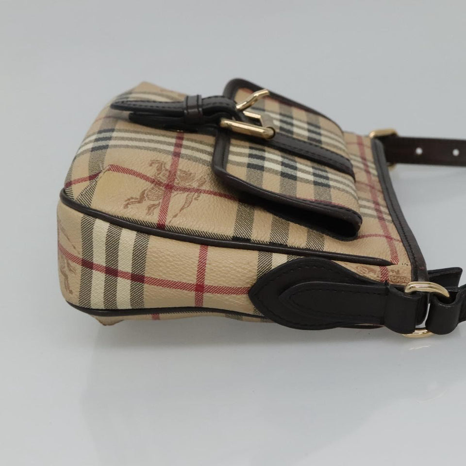 Burberry Nova Check Beige Canvas Shoulder Bag ( )