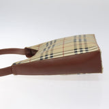 Burberry Haymarket Beige Canvas Shoulder Bag ( )