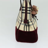 Burberry Nova Check Beige Synthetic Handbag ( )