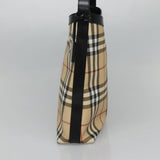 Burberry Nova Check Beige Canvas Shoulder Bag ( )