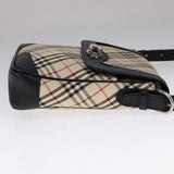 Burberry Nova Check Beige Canvas Shoulder Bag ( )