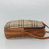 Burberry Nova Check Beige Canvas Shoulder Bag ( )