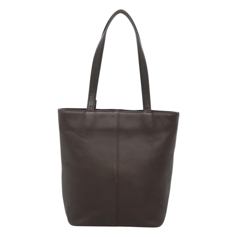 Burberry Brown Leather Tote Bag ( )