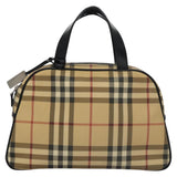 Burberry Nova Check Beige Canvas Handbag ( )