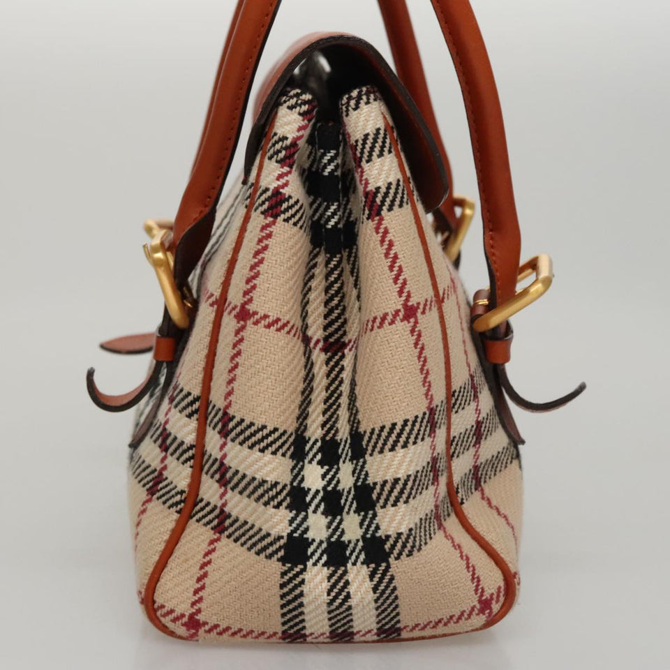 Burberry Nova Check Beige Canvas Handbag ( )