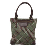 Burberry Green Wool Tote Bag ( )