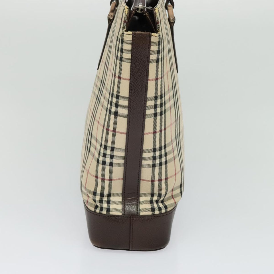 Burberry Nova Check Beige Canvas Tote Bag ( )