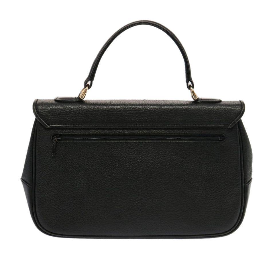 Burberry Vintage Check Black Leather Handbag ( )
