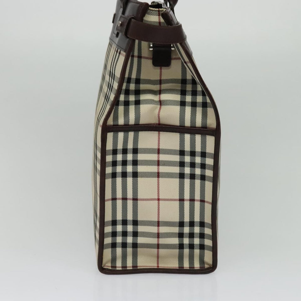 Burberry Nova Check Beige Canvas Tote Bag ( )