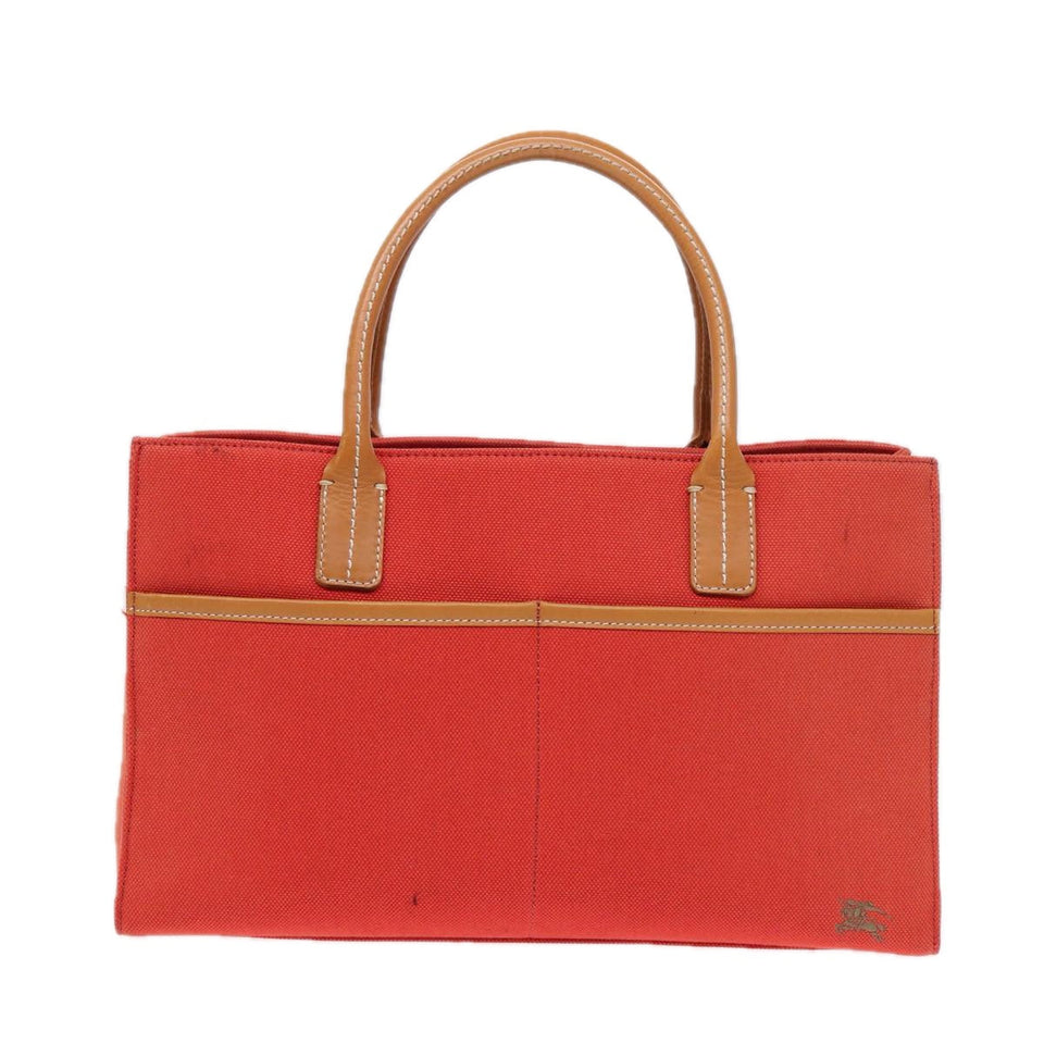 Burberry Orange Canvas Handbag ( )