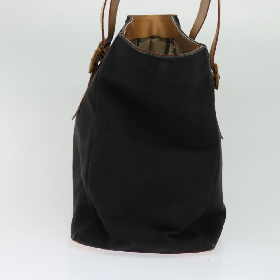 Burberry Nova Check Black Canvas Tote Bag ( )