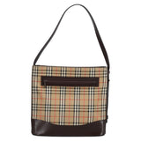 Burberry Nova Check Beige Canvas Shoulder Bag ( )