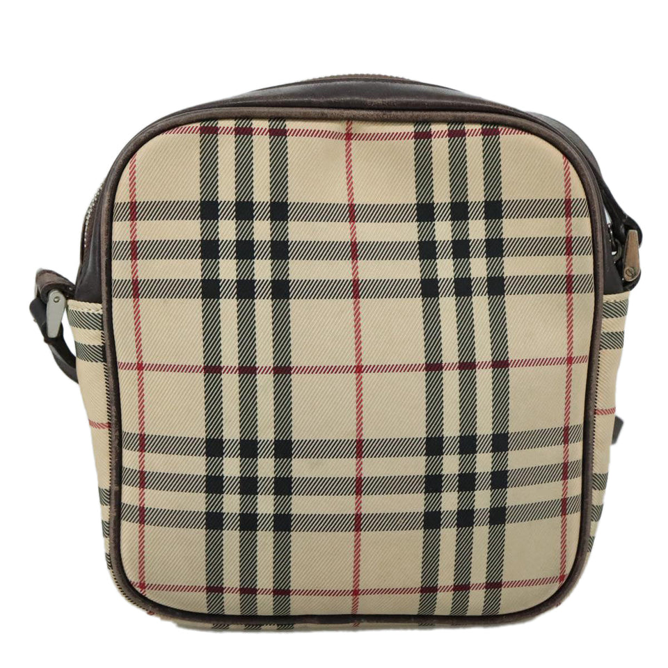Burberry Nova Check Beige Canvas Shoulder Bag ( )