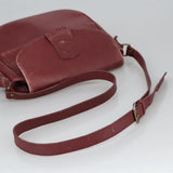 Burberry Burgundy Leather Shoulder Bag ( )