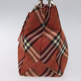 Burberry Nova Check Red Synthetic Handbag ( )