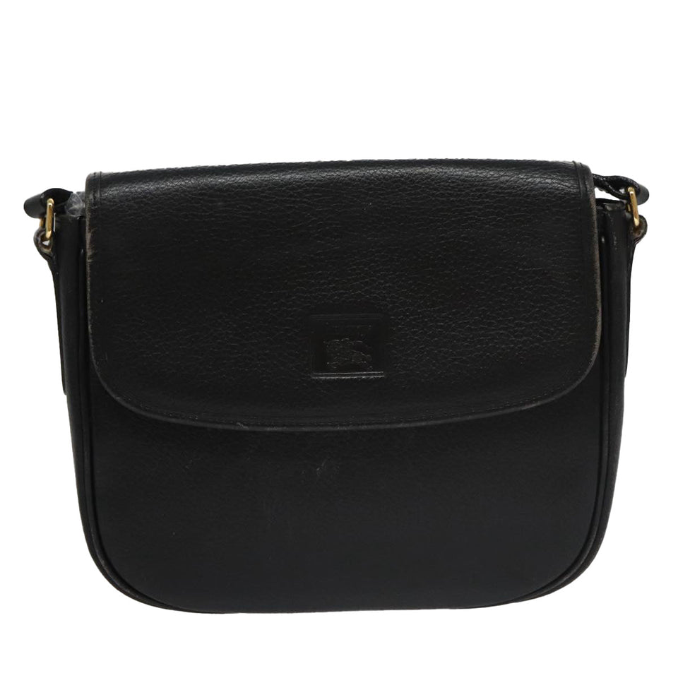 Burberry Black Leather Shoulder Bag ( )