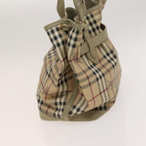 Burberry Nova Check Beige Canvas Handbag ( )