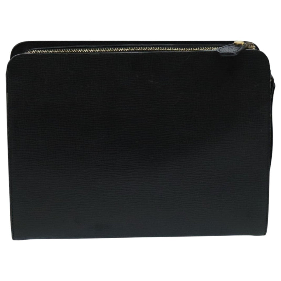 Burberry Black Leather Clutch Bag ( )