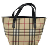 Burberry Nova Check Beige Canvas Handbag ( )