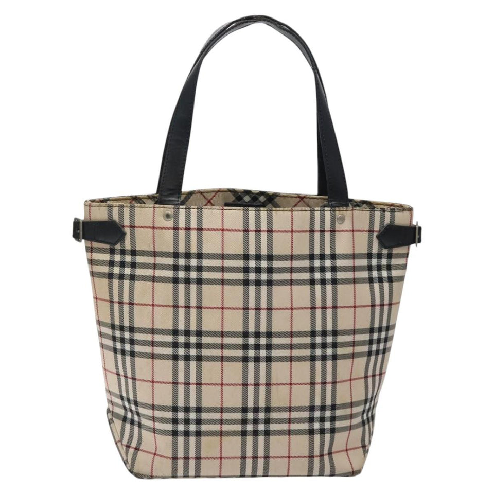 Burberry Nova Check Beige Canvas Tote Bag ( )