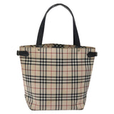 Burberry Nova Check Beige Canvas Tote Bag ( )