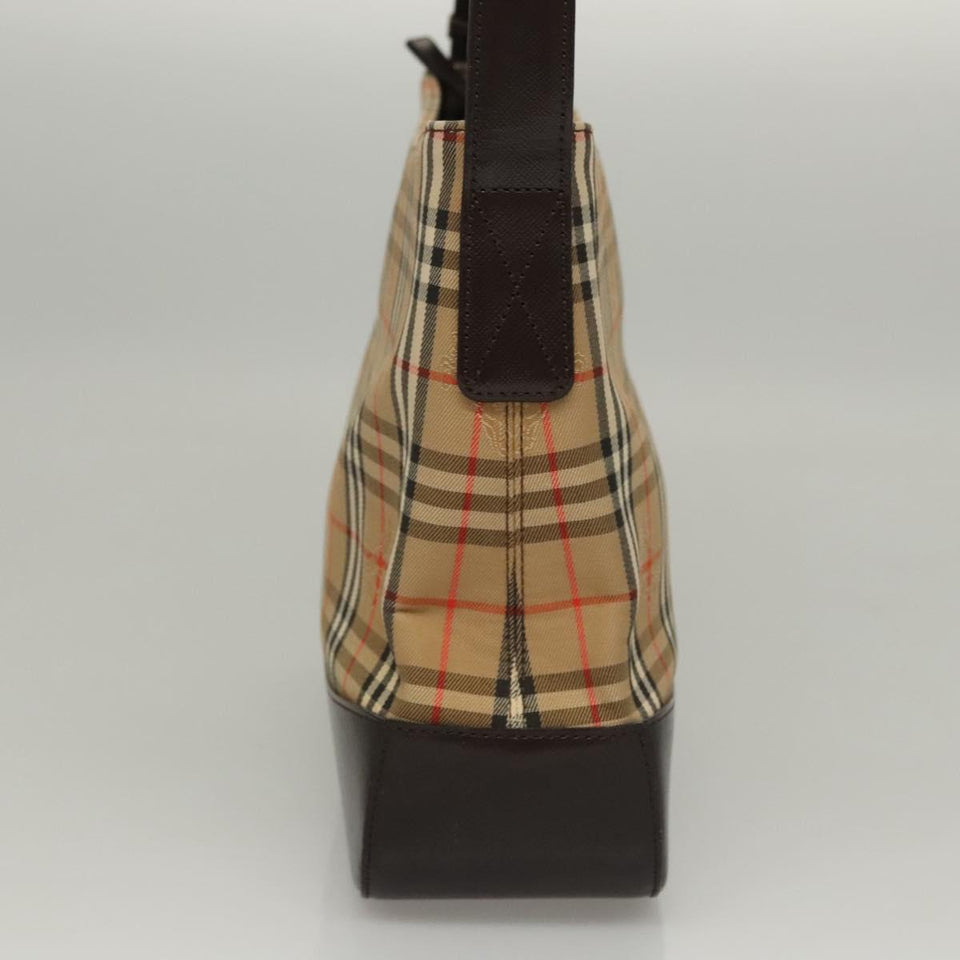 Burberry Nova Check Brown Canvas Shoulder Bag ( )