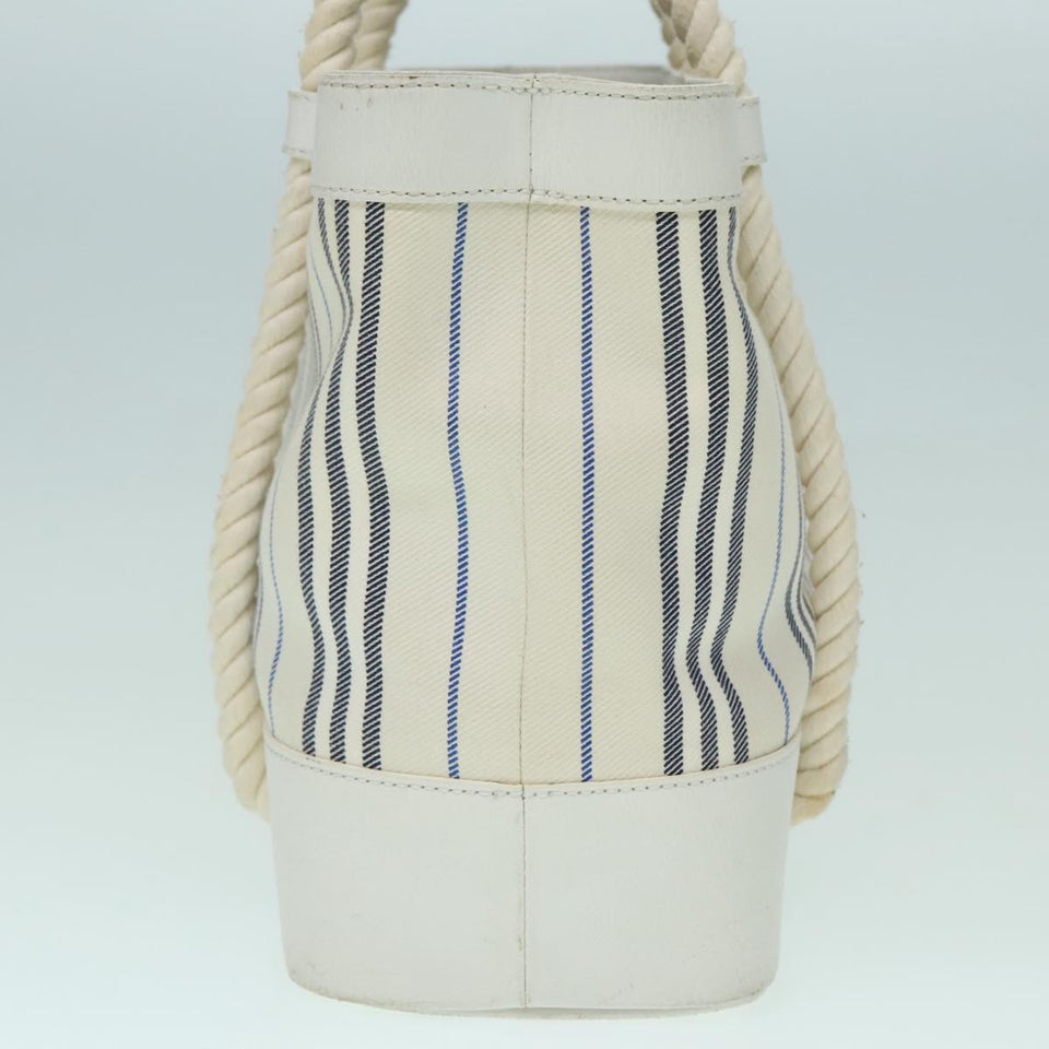 Burberry White Canvas Handbag ( )