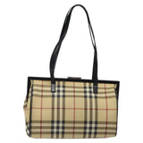 Burberry Nova Check Beige Canvas Shoulder Bag ( )
