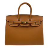 Hermes25cm Birkin Sellier Gold Epsom Leather Gold Hardware