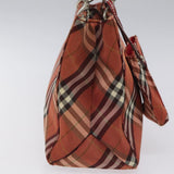 Burberry Nova Check Red Synthetic Handbag ( )