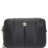 Chanel Large CC Zip Chain Lambskin Leather Wristlet Clutch Black - 20% OFF