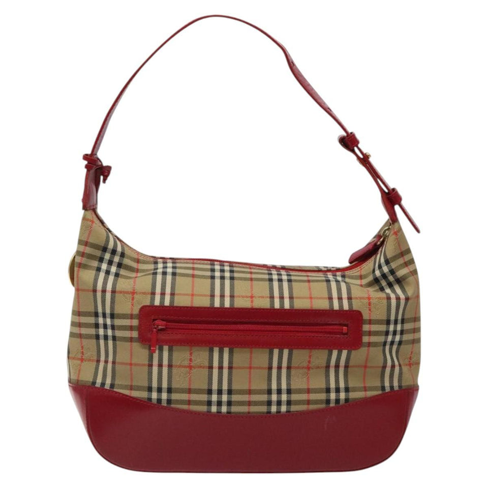 Burberry Nova Check Beige Canvas Shoulder Bag ( )