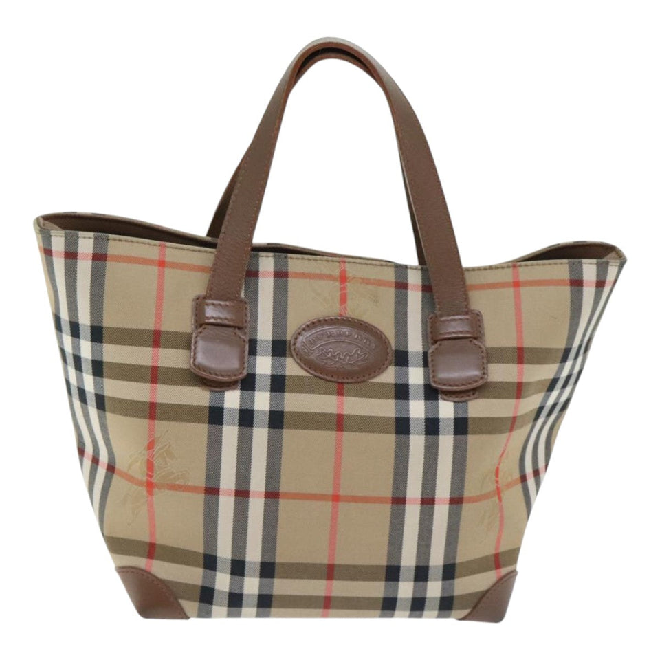 Burberry Nova Check Beige Canvas Tote Bag ( )