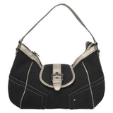 Burberry Navy Canvas Shoulder Bag ( )