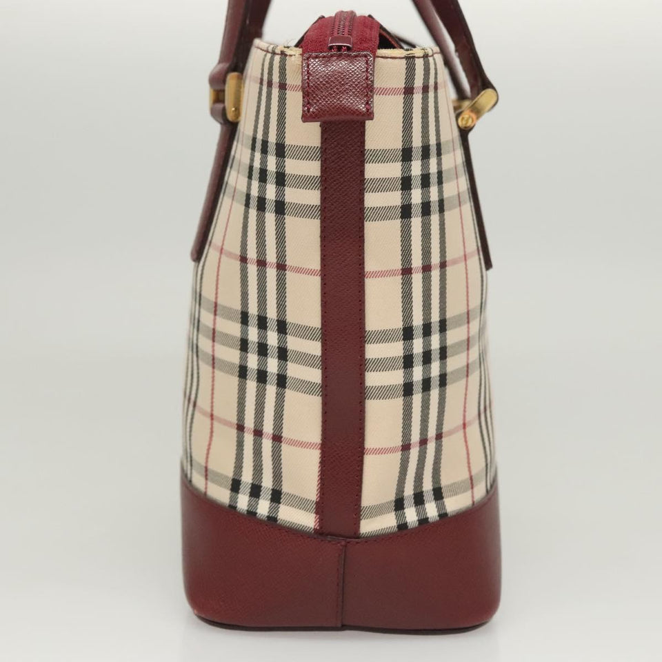 Burberry Nova Check Beige Canvas Tote Bag ( )