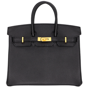 Hermes25cm Birkin HSS Black/ Rouge Chèvre Leather Brushed Gold Hardware