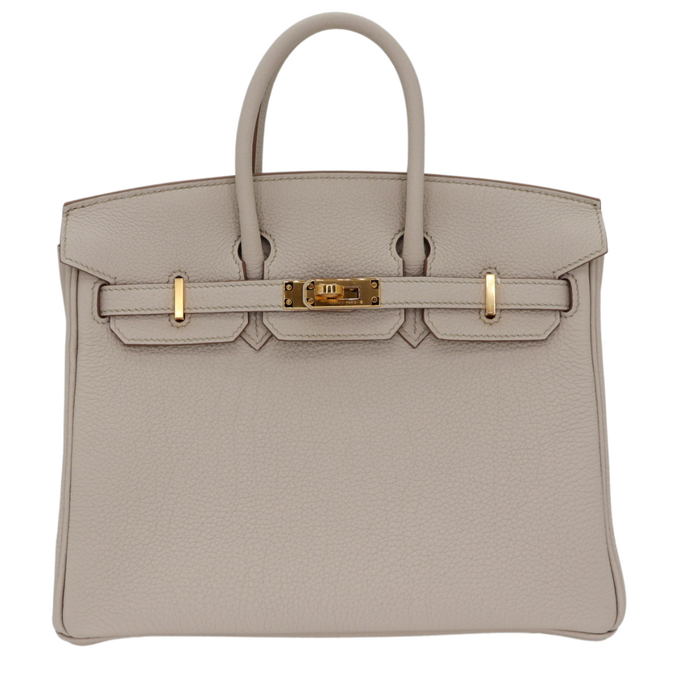 Hermes25cm Birkin Beton Togo Leather Gold Hardware