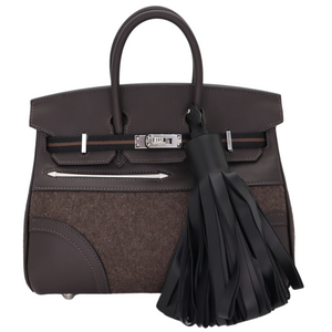 Hermes25cm Birkin Go Team Ebene Swift/ Feutre Palladium Hardware