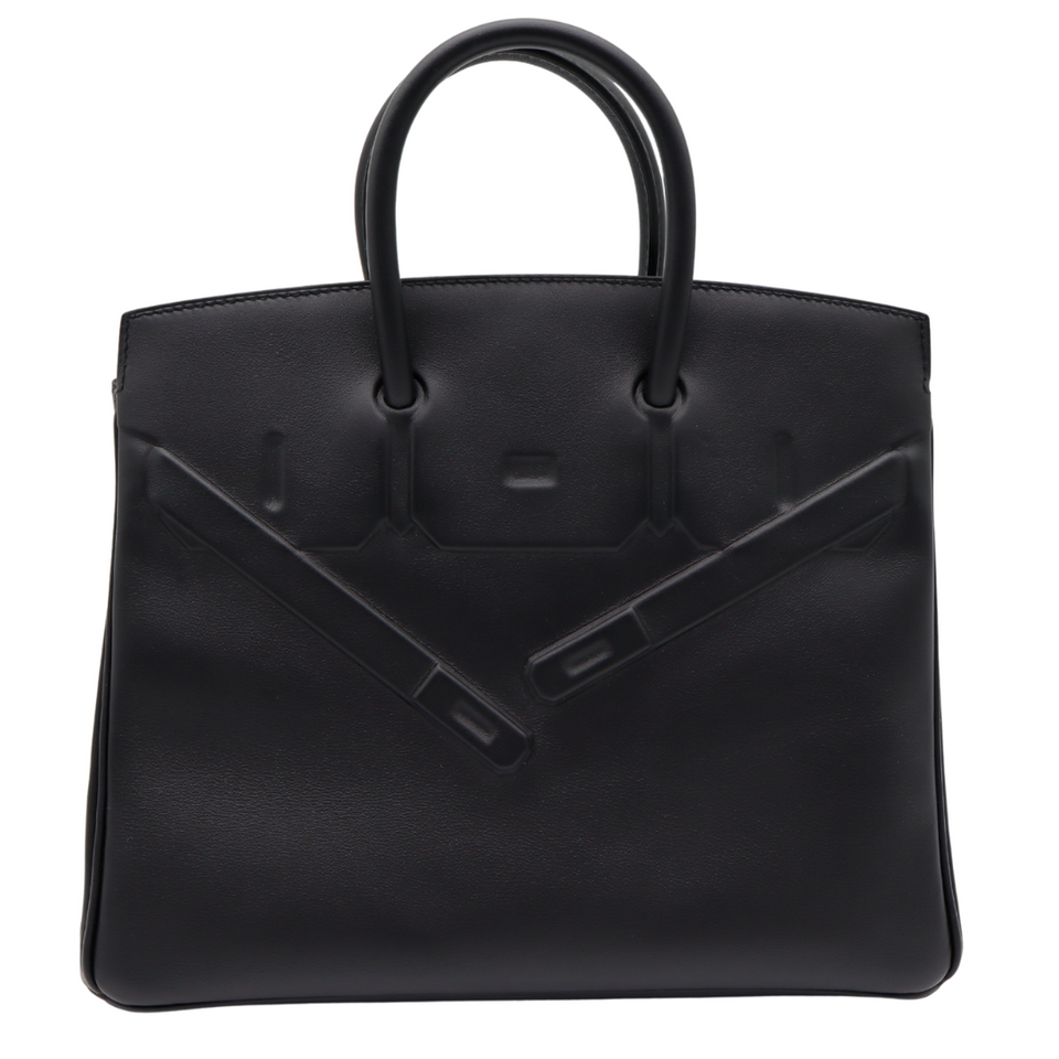 Hermes25cm Birkin Shadow Black Swift Leather