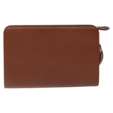 Burberry Brown Leather Clutch Bag ( )